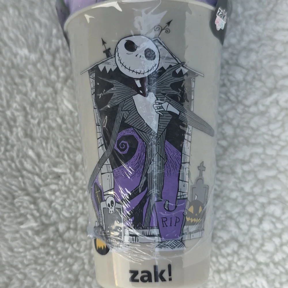 Disney The Nightmare Before Christmas 4 Pack Tumblers W/ Lids Black Green Purple